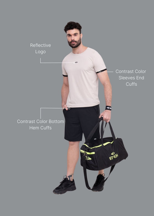 Nylon Men's Performance Crew Round Neck Tee