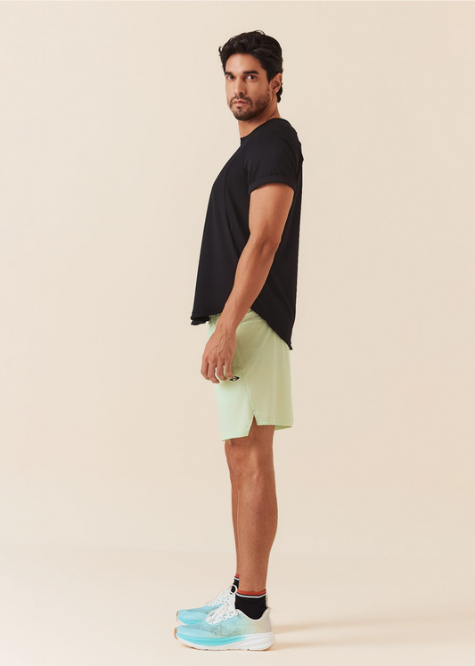 Mens Quick-Dry Training Shorts - Soft Lime - S