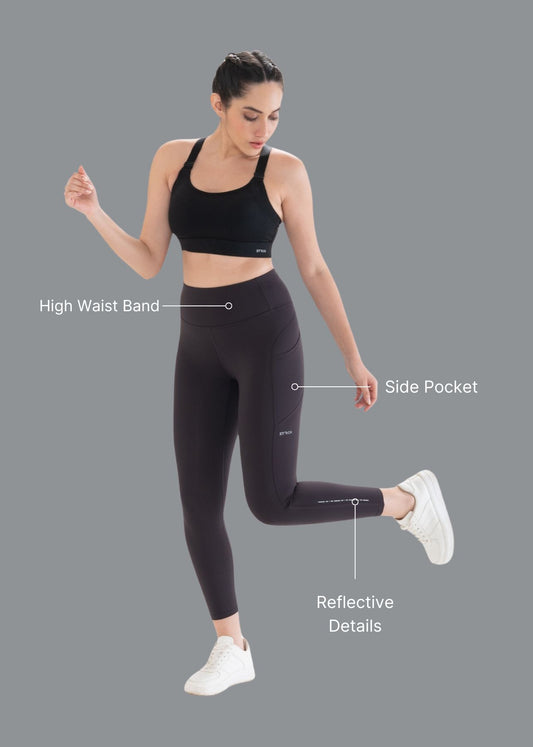 Nylon Shape Rise Leggings