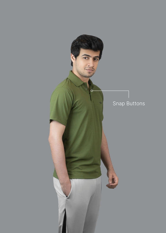 Nylon Men's SnapFit Polo