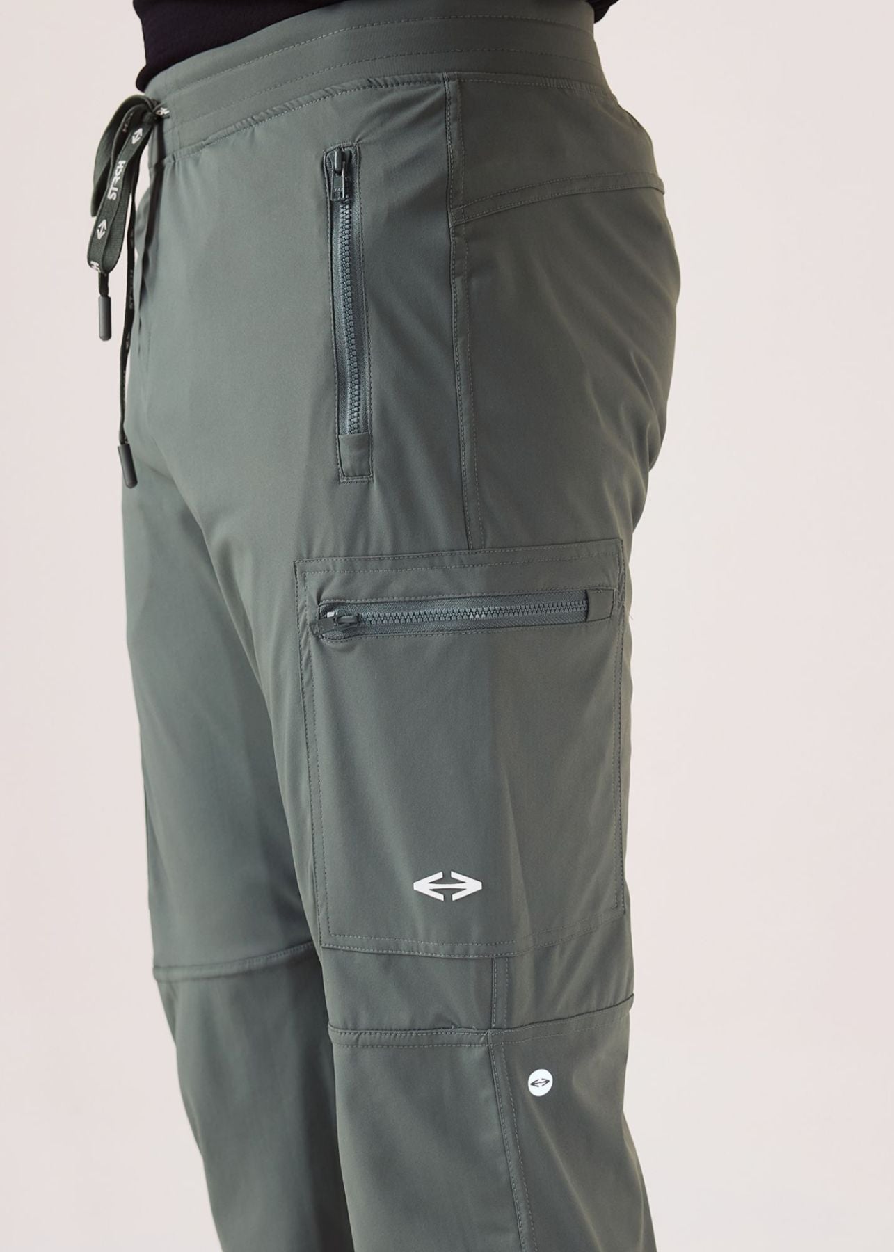 Mens Cargo Gym Joggers - Green