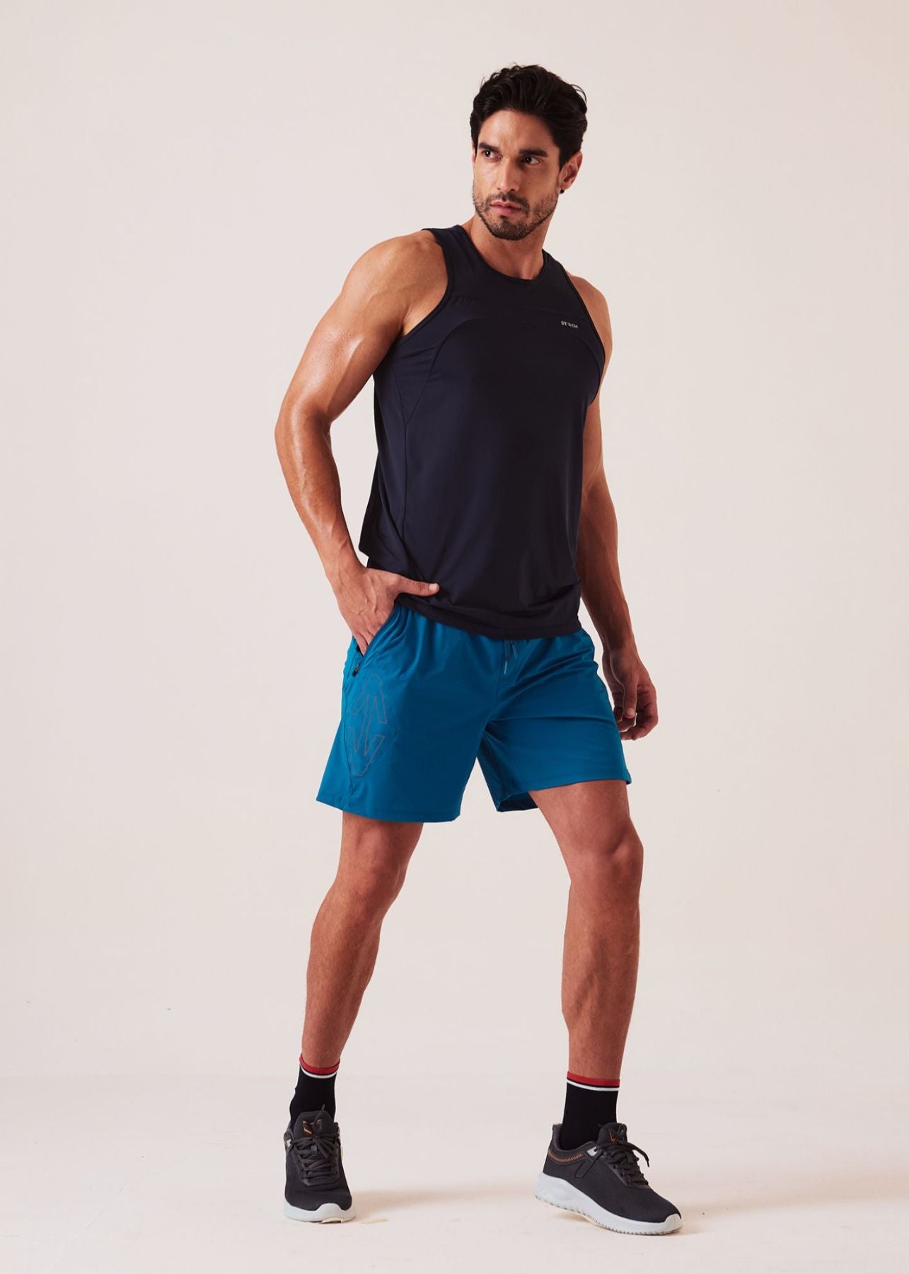 Mens Regular Fit Gym Shorts - Teal