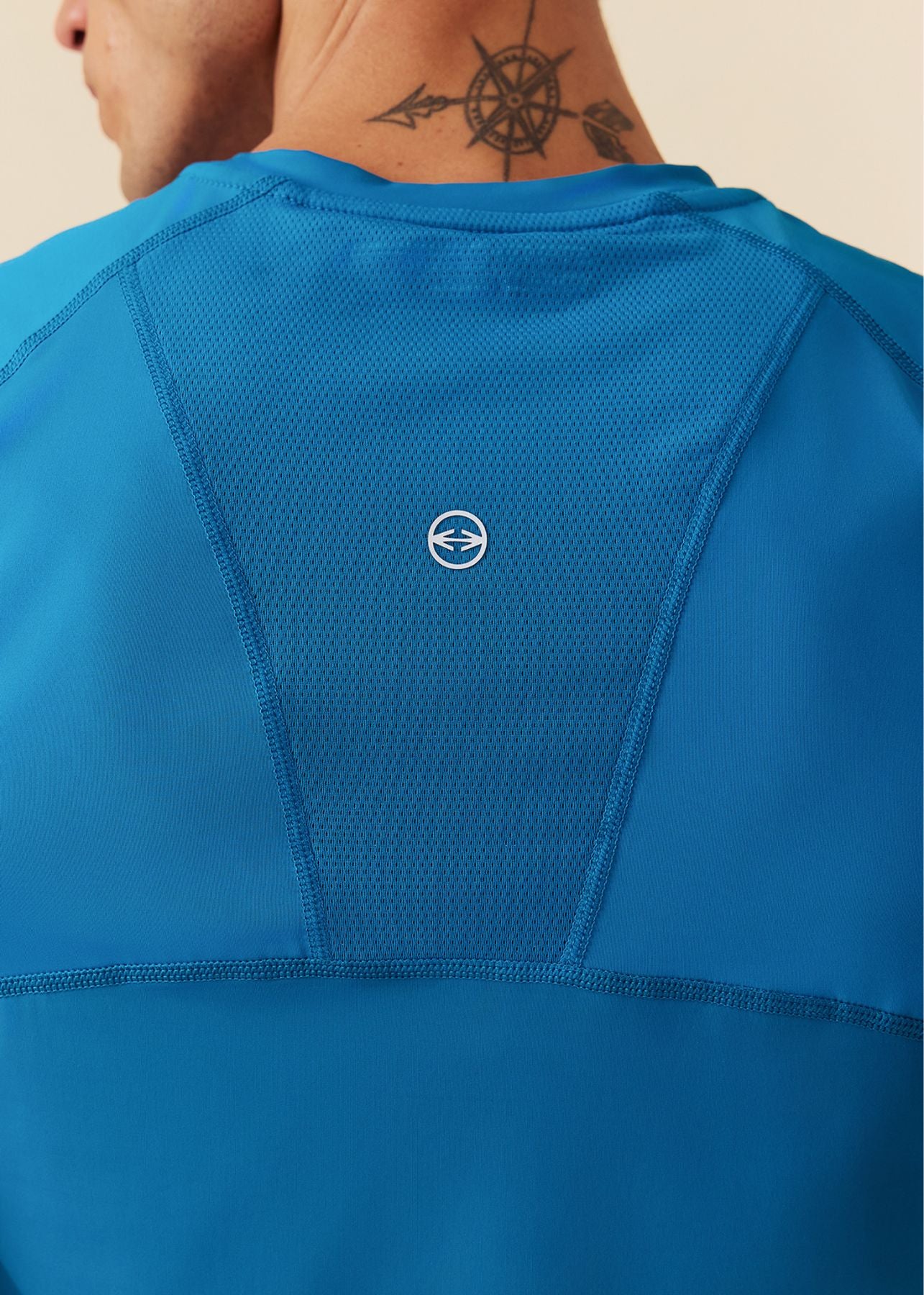 Mens Mesh Gym T-Shirt - Marine Teal - S