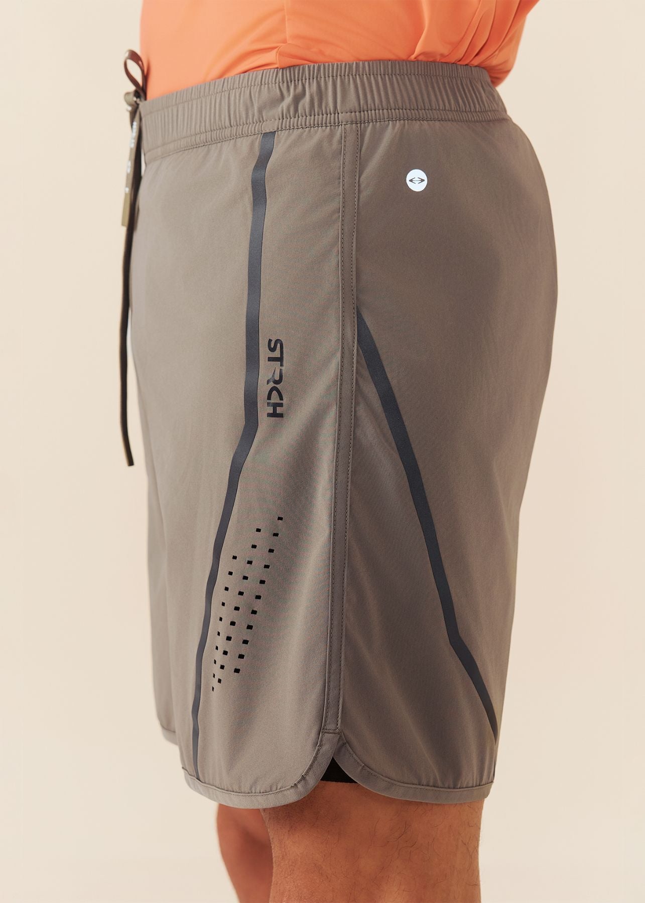 Mens Breathable Active Shorts - Dusty Olive