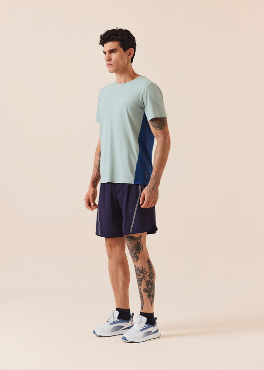 Mens Colour-Block Gym T-Shirt