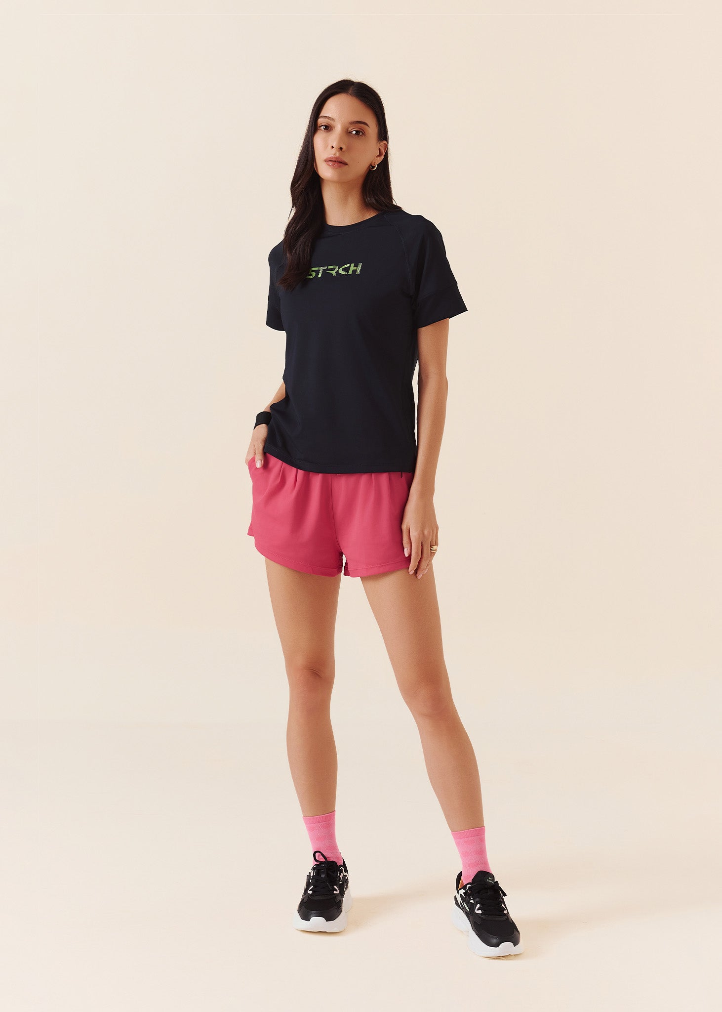 Womens Fitness Top - Jet Black