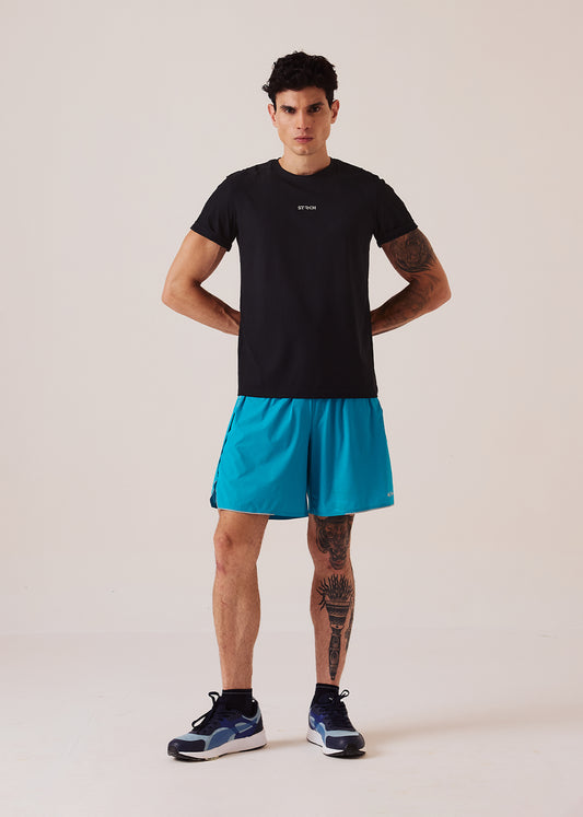 Mens Split Hem Gym Shorts