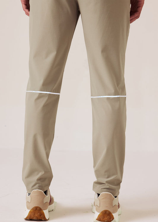 Mens Zipper Pocket Workout Pants - Muted Green - S