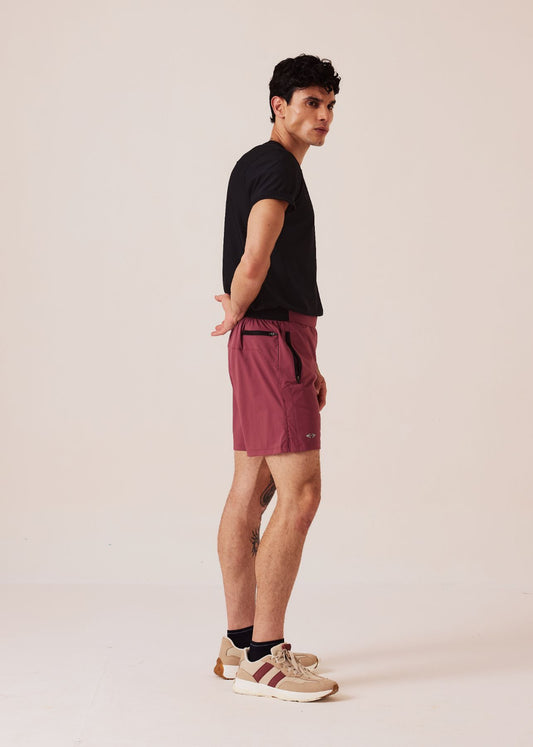 Mens Athletic Shorts - Mulberry - L
