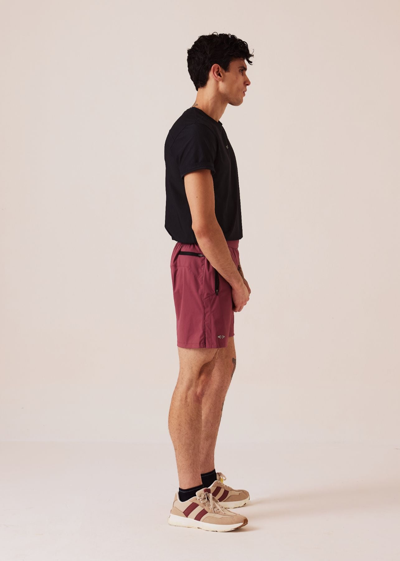 Mens Athletic Shorts - Mulberry