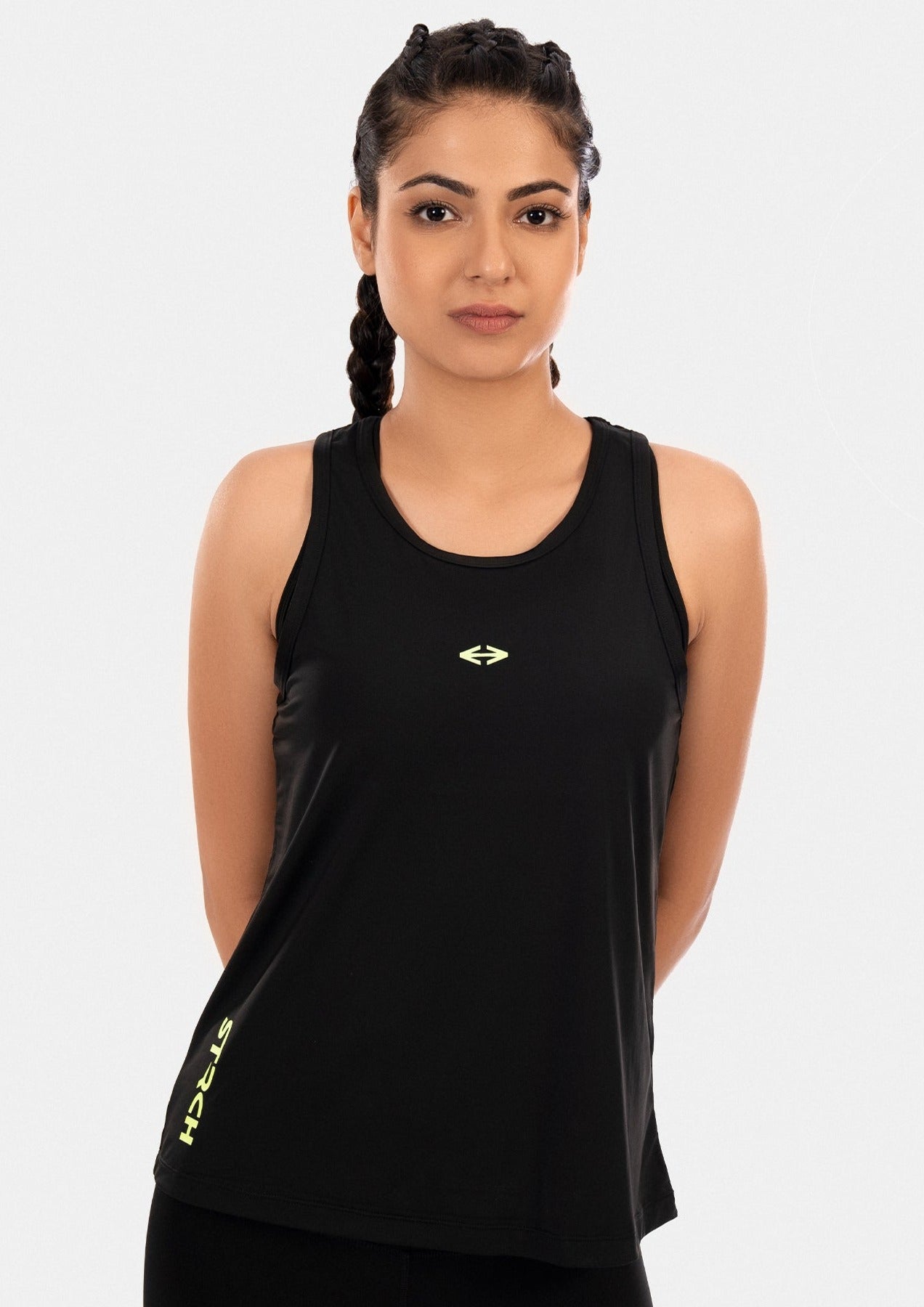 Buy Black Tank Top Online: Extra Mile Tank Top from Strch– Strch India