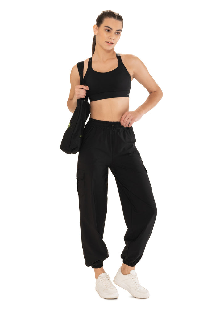 STRCH Nylon Women Strideflex Joggers - Black STRCH Nylon Women Strideflex Joggers - Black
