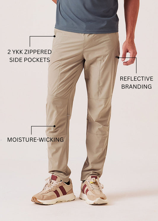 Mens Zipper Pocket Workout Pants