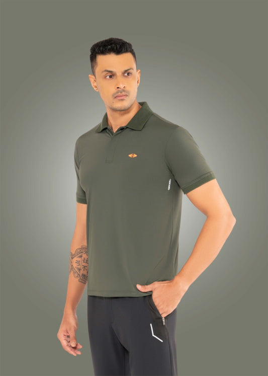 Nylon Men's Modern Snap Polo