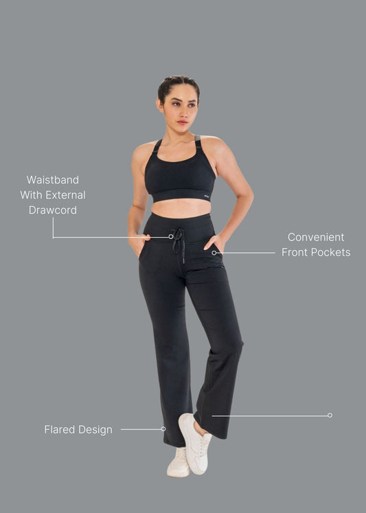 Nylon Power Flare Pants