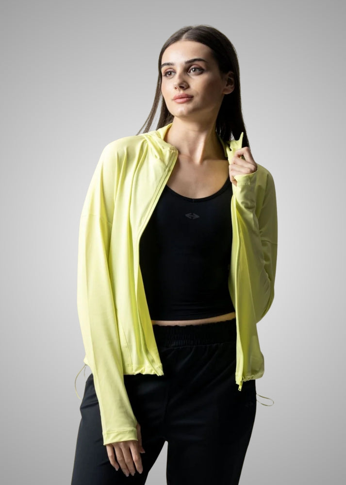STRCH Zip Flex Jacket - Bright Neon Yellow