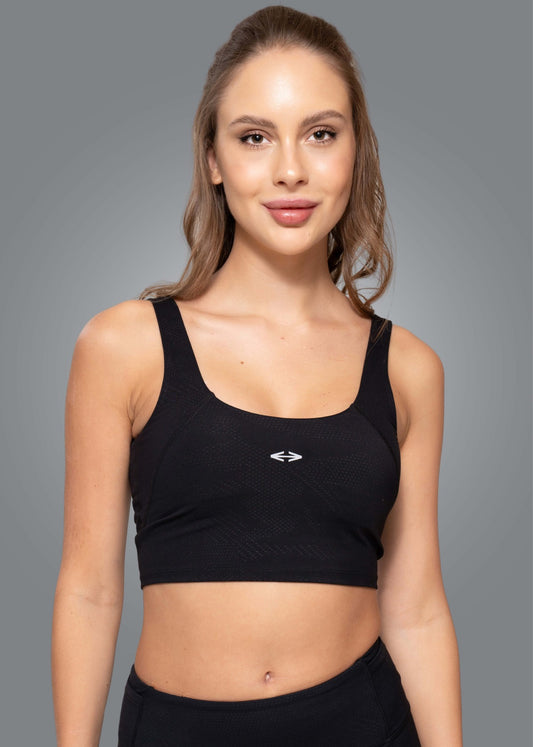 Nylon Women Emboss Elite sports bra