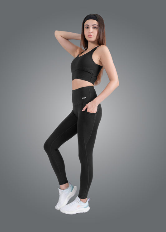 Nylon Women's Women's High Waist Flex Leggings